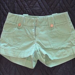 Pea Green Forever 21 Shorts. Size SMALL.